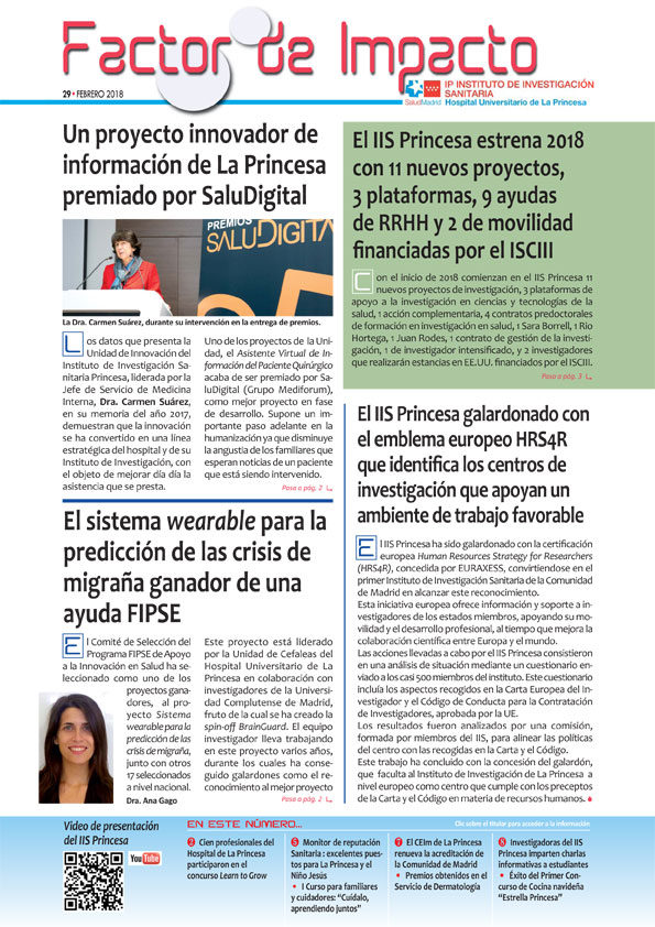 Factor de Impacto 29 Febrero 2018